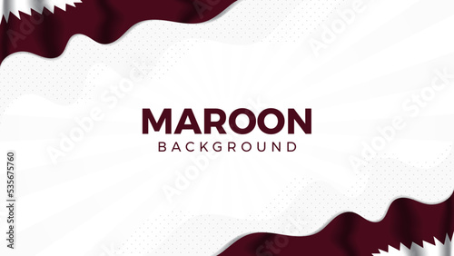 World football cup championship abstract background in white and maroon colors, vector illustration pattern for banner, card, flyer, website