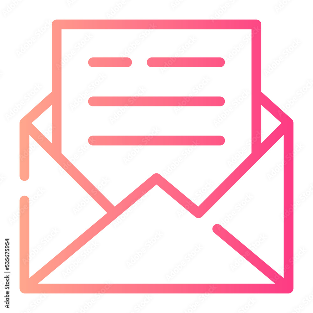envelope gradient icon envelope gradient icon