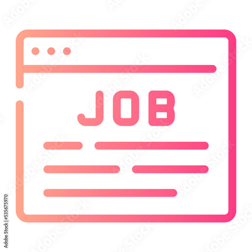 job seeking gradient icon