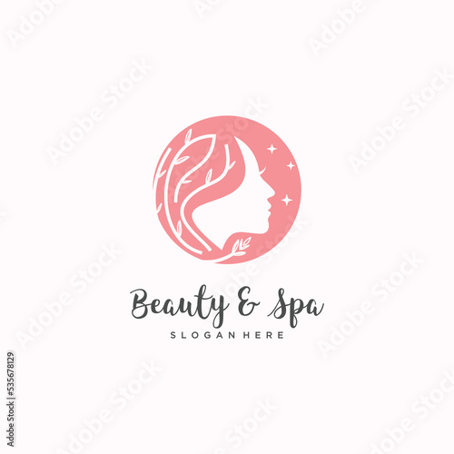Beauty logo design concept for woman, fashion, lifestyle