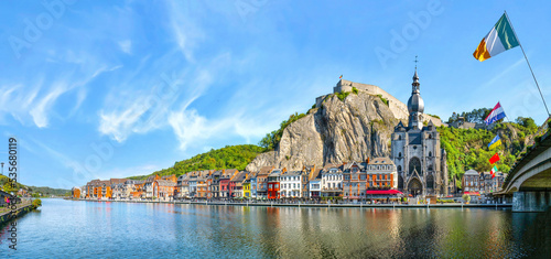 Dinant an der Maas, Belgien, Panorama photo