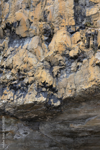 Rock formation at Seal Rock State Park Beach near Newport  Oregon  USA. 