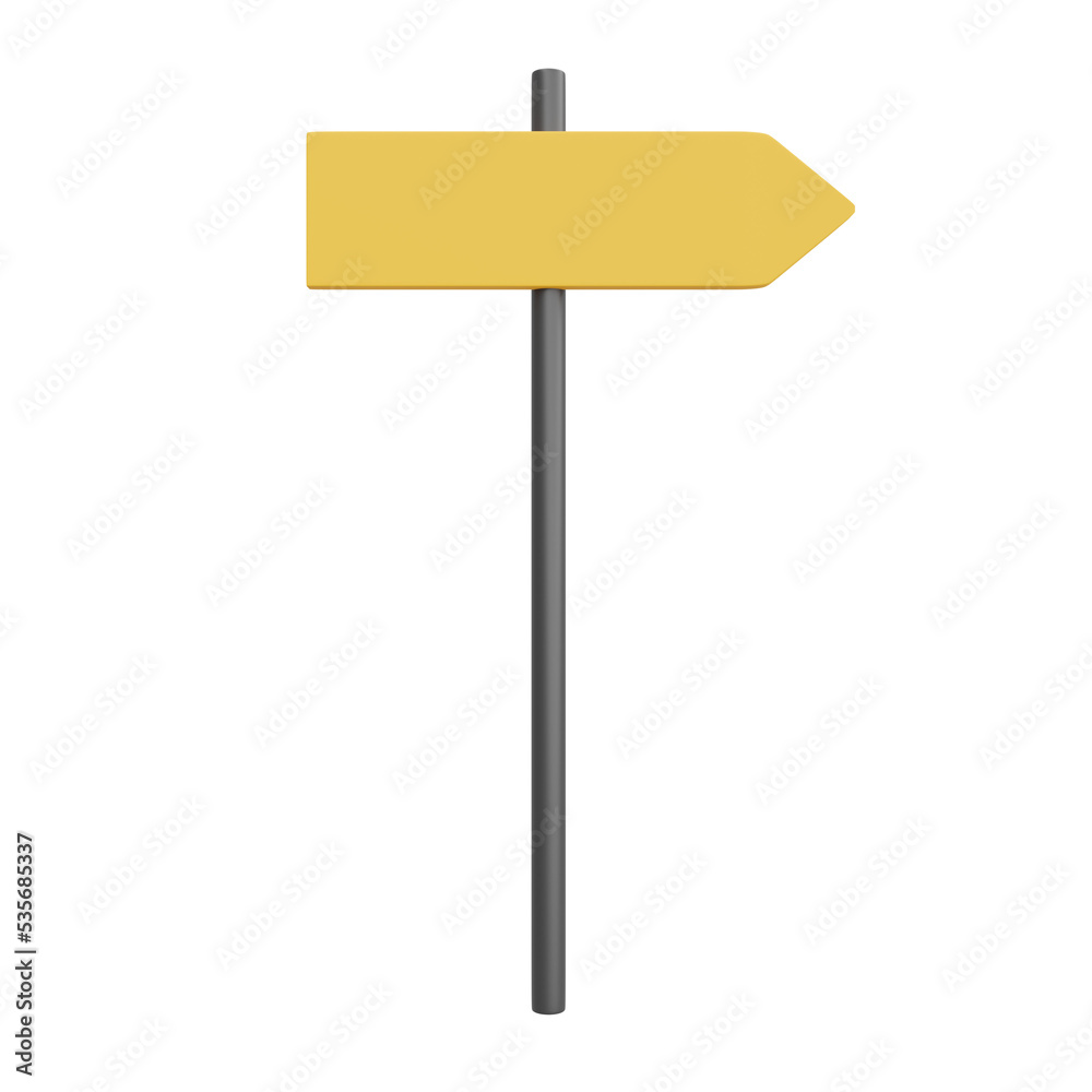 3D rendering illustration of signpost. 3D rendering illustration of signpost.