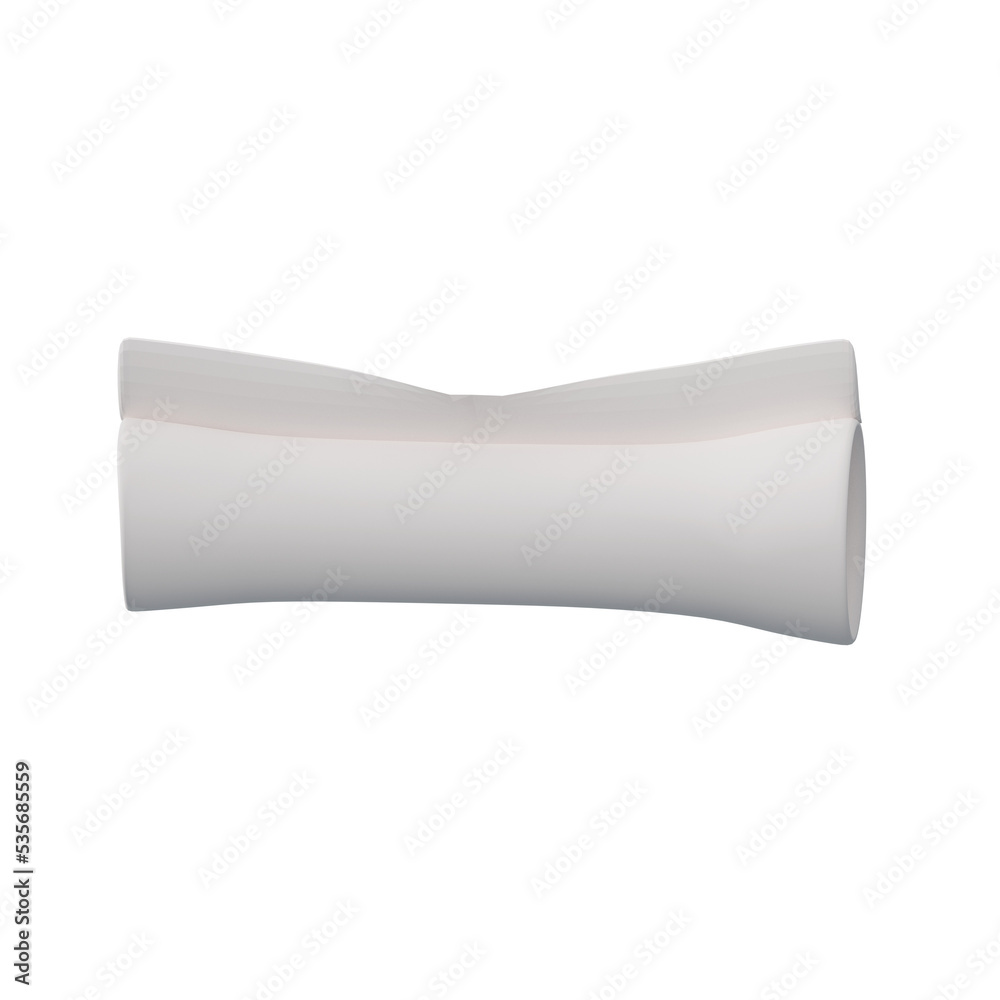 3d object Rendering icon of roll of paper. Education concept. 3d object Rendering icon of roll of paper. Education concept.