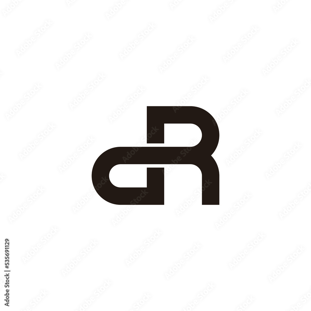 letter rd simple linked infinity logo vector letter rd simple linked infinity logo vector