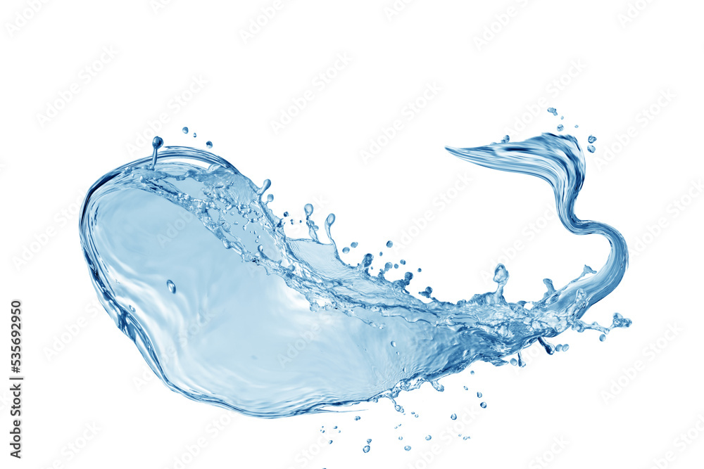 Obraz premium Water, water splash isolated on white background