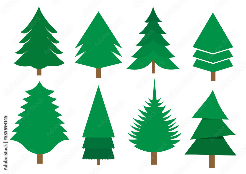 Christmas trees stock illustration holidays and celebrations