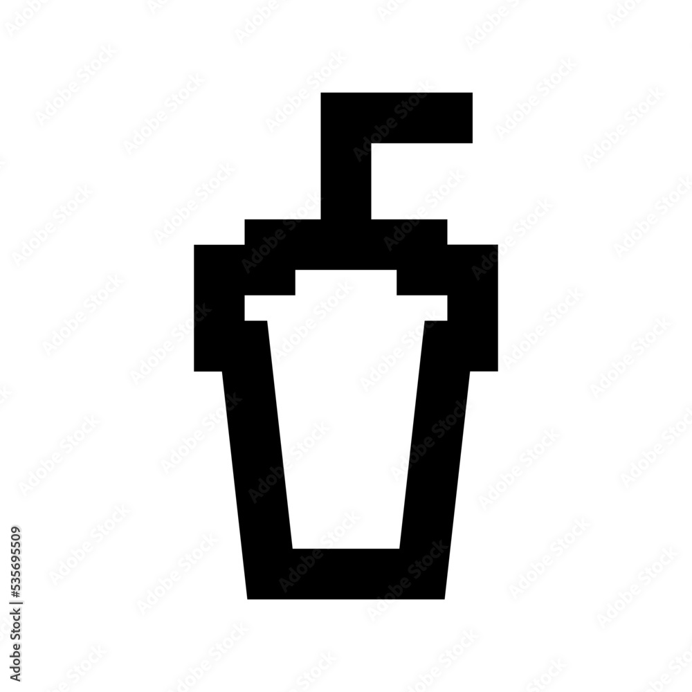 Obraz premium Juice Cup Flat Vector Icon