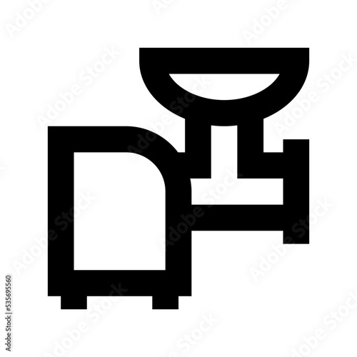 Mincer Machine Flat Vector Icon