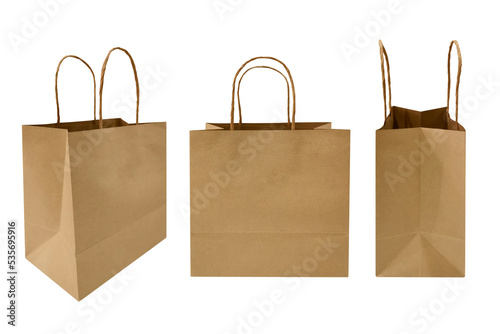 brown paper shopping bag png file