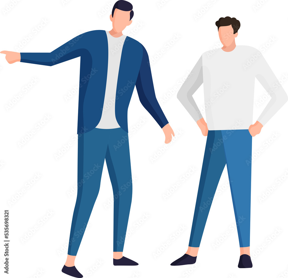 Man pointing Man pointing