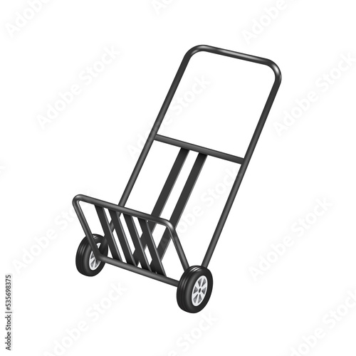 trolley for transporting goods and parcels.