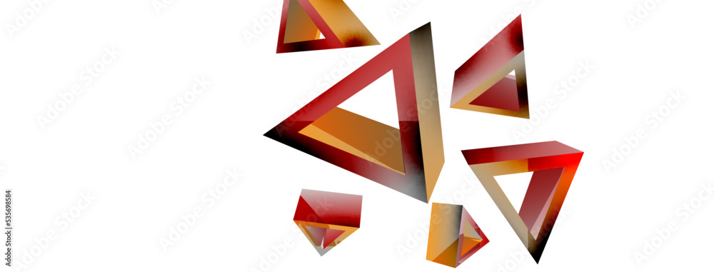 3d triangle abstract background. Basic shape technology or business concept composition. Trendy techno business template for wallpaper, banner, background or landing 3d triangle abstract background. Basic shape technology or business concept composition. Trendy techno business template for wallpaper, banner, background or landing