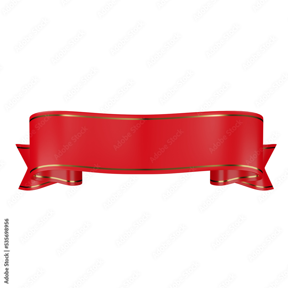 3d red bow or ribbon gold gift isolated on a white background holiday decoration. 3dillustration 3d red bow or ribbon gold gift isolated on a white background holiday decoration. 3dillustration