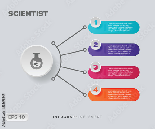 Scientist Infographic Element