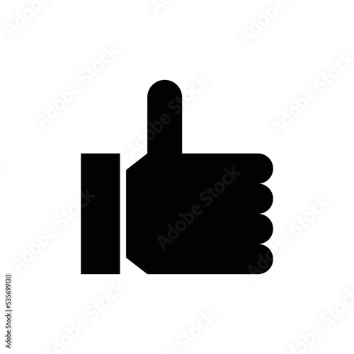 Thumbs up vector icon symbol design