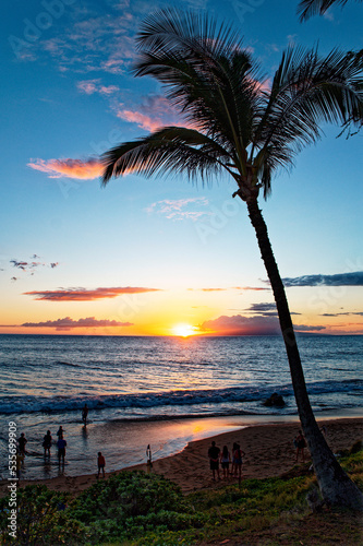 Beach, ocean, sunset beach,  Hawaii island. Ocean view, Ocean sunset