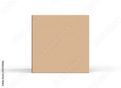 square carton box mockup © Ram Studio