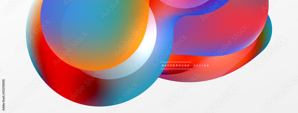 Fluid abstract background, round shapes and circle flowing design for wallpaper, banner, background or landing Fluid abstract background, round shapes and circle flowing design for wallpaper, banner, background or landing