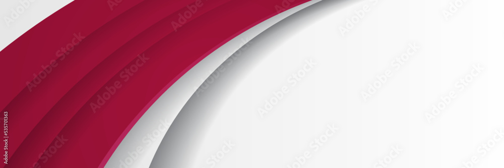 Obraz premium Abstract red and white blank space modern futuristic banner background vector illustration design. Vector illustration design for presentation, banner, cover, web, card, poster, wallpaper