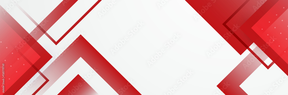 Abstract red and white grey tech geometric banner design Abstract red and white grey tech geometric banner design