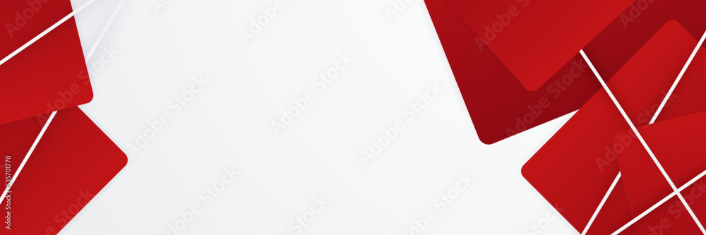 Red abstract wide banner background vector, modern corporate concept. Red abstract wide banner background vector, modern corporate concept.