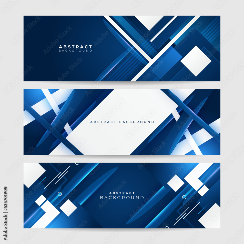 Dark blue and white geometric shapes abstract background geometry shine ...