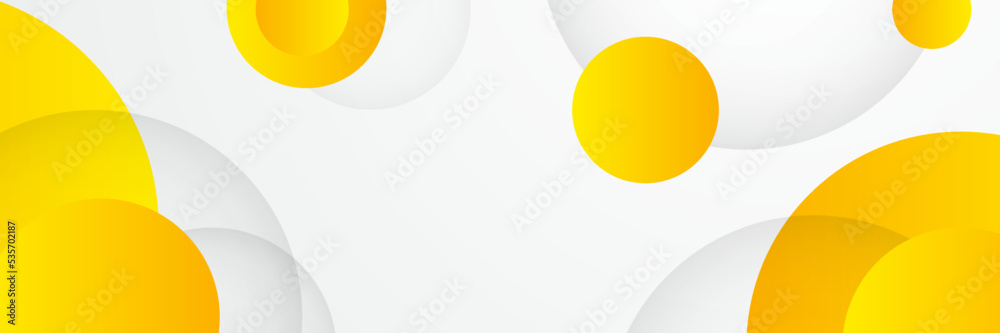 Abstract orange yellow white geometric shapes background. Vector abstract graphic design banner pattern presentation background web template.