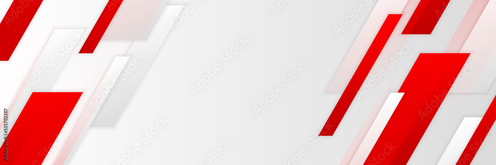 Abstract red banner background with wavy lines, square, circle, sphere, hexagon, and texture Abstract red banner background with wavy lines, square, circle, sphere, hexagon, and texture