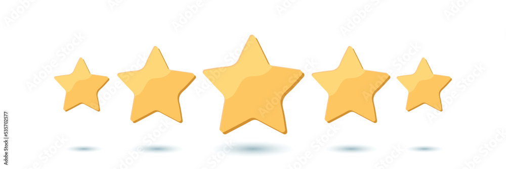 Five stars rating. 5 Stars quality rating icon. Star vector icons. 5 gold, black, yellow and line stars icon - stock vector. Five stars rating. 5 Stars quality rating icon. Star vector icons. 5 gold, black, yellow and line stars icon - stock vector.