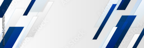 abstract blue and white vector banner