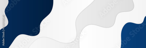 Quadro em tela abstract blue and white vector banner