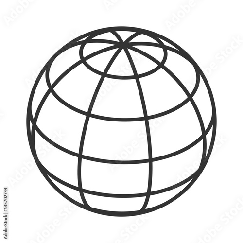 Globe wireframe 01