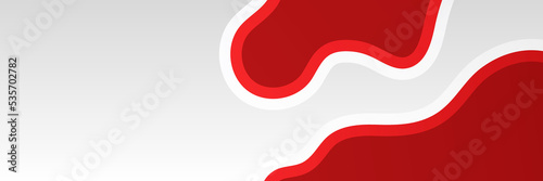 Free Download Abstract red and white grey tech geometric banner design - GFXLoad