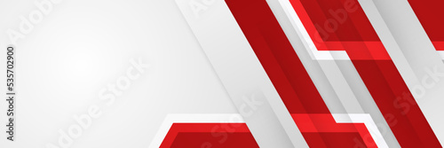 Abstract technology geometric red color shiny motion diagonally background.