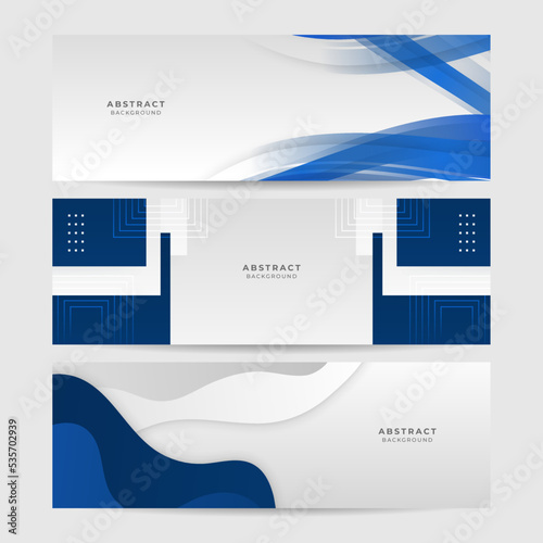 blue and white geometric shapes abstract modern technology background design. Vector abstract graphic presentation design banner pattern background web template.
