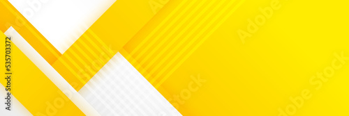 Abstract orange yellow white banner background