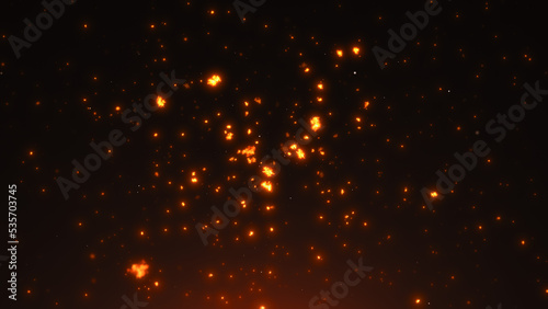 パーティクル 火花 火の粉 宇宙 発光 © sunafe