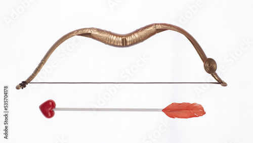 Valentine's day,Cupid's bow isolated on white background