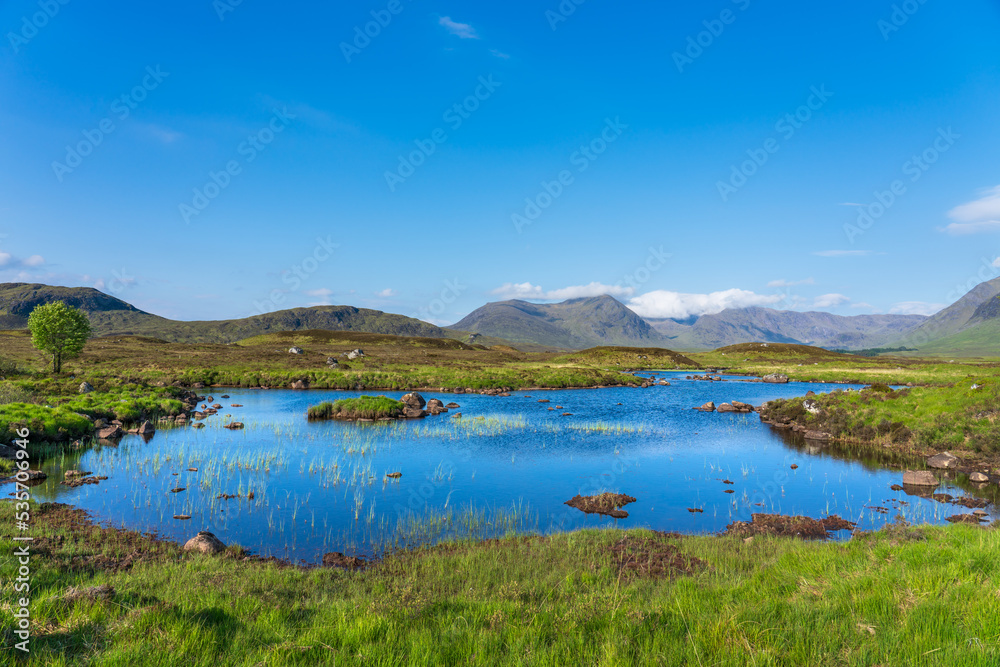 Rannoch Moor moorland near Loch Rannoch in Scotland Rannoch Moor moorland near Loch Rannoch in Scotland