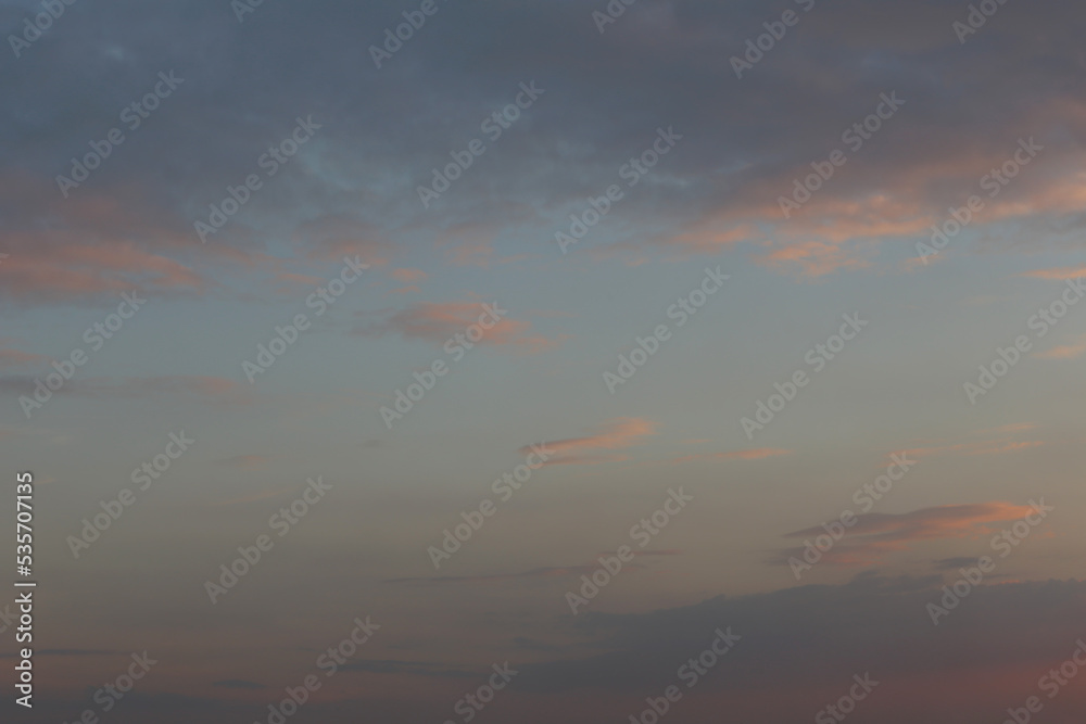 Twilight sky with clouds in the sunset. Twilight sky with clouds in the sunset.