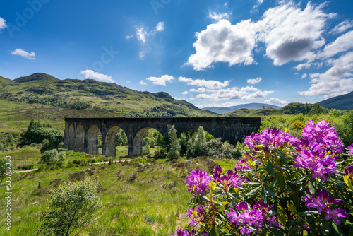Glenfinnan Railway Viaduct in Scotland photo