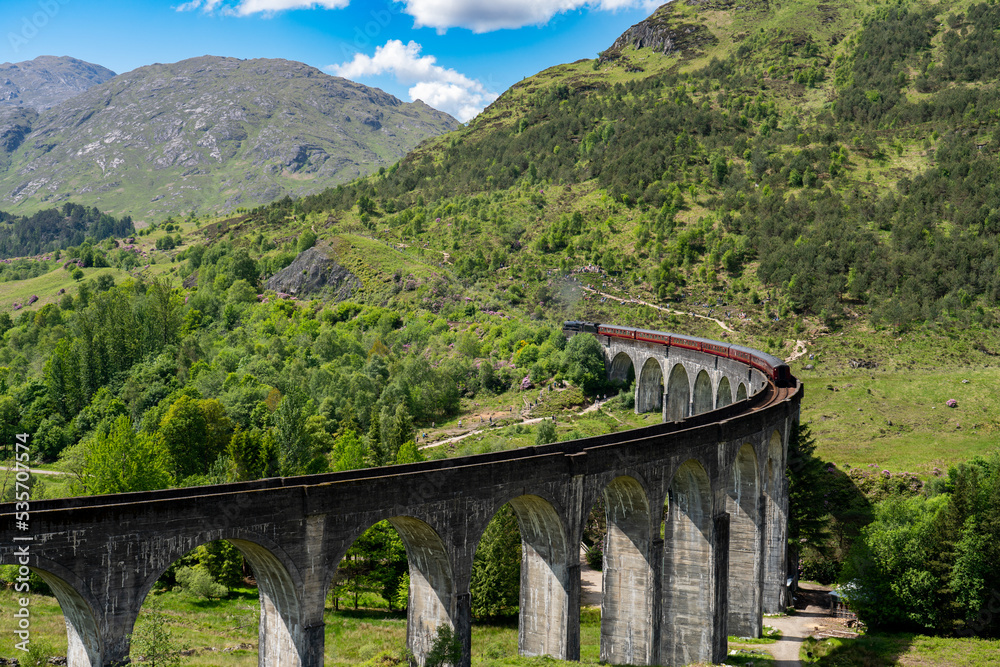 Glenfinnan Railway Viaduct in Scotland