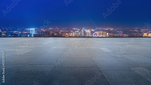Fototapeta Naklejka Na Ścianę i Meble -  Square and modern city buildings landscape skyline