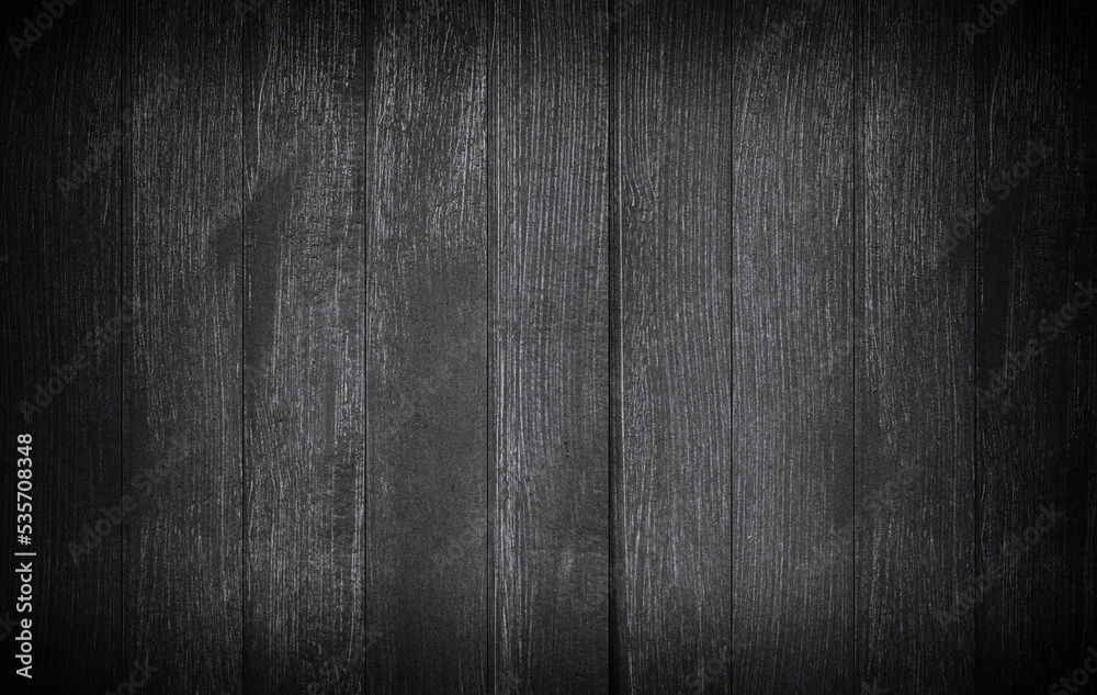 Black wooden boards of plank background. Black wooden boards of plank background.