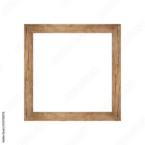 Wooden frame Picture isolated on white background for design in your work concrpt interior decoration.