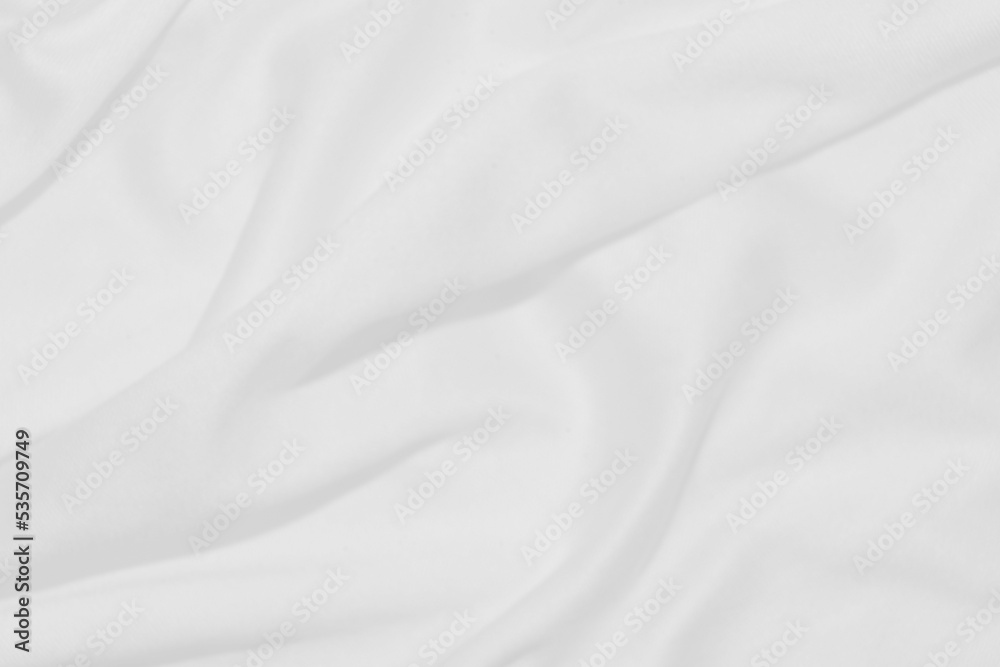Fototapeta premium A clean white cloth with swaying streaks for the background.
