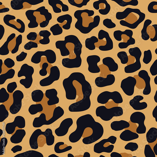 Tiger skin abstract seamless pattern. Wild animal Tiger brown spots for fashion print design, web, cover, wrapping paper, wallpaper and cutting.