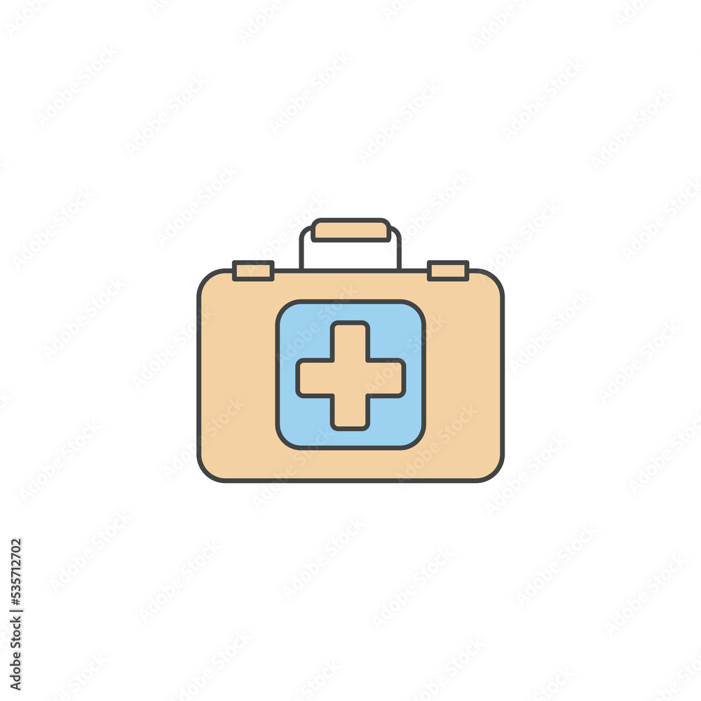 Medical Bag Icon with Hands icons symbol vector elements for infographic web Medical Bag Icon with Hands icons symbol vector elements for infographic web