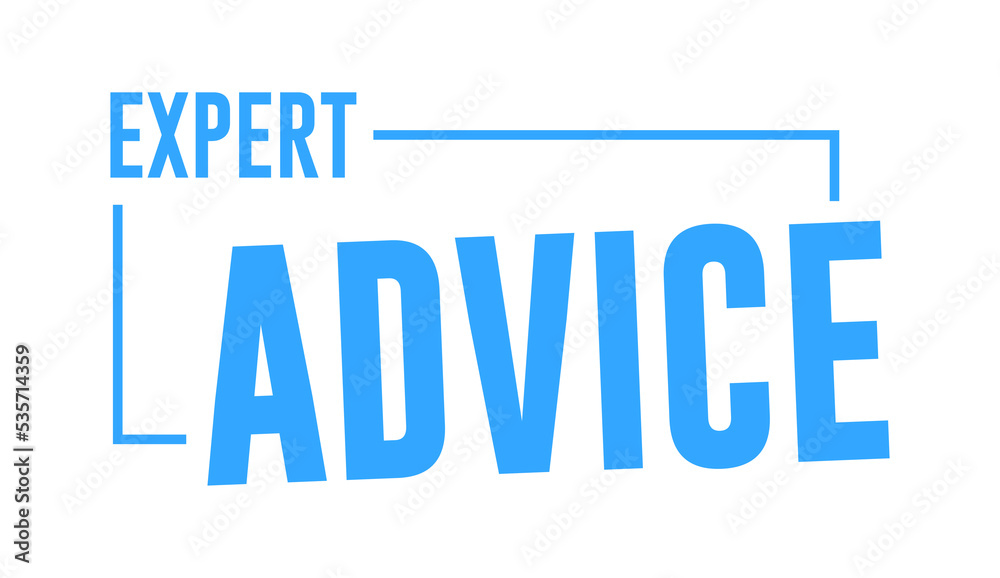 Expert Advice Design Vector Label Expert Advice Design Vector Label